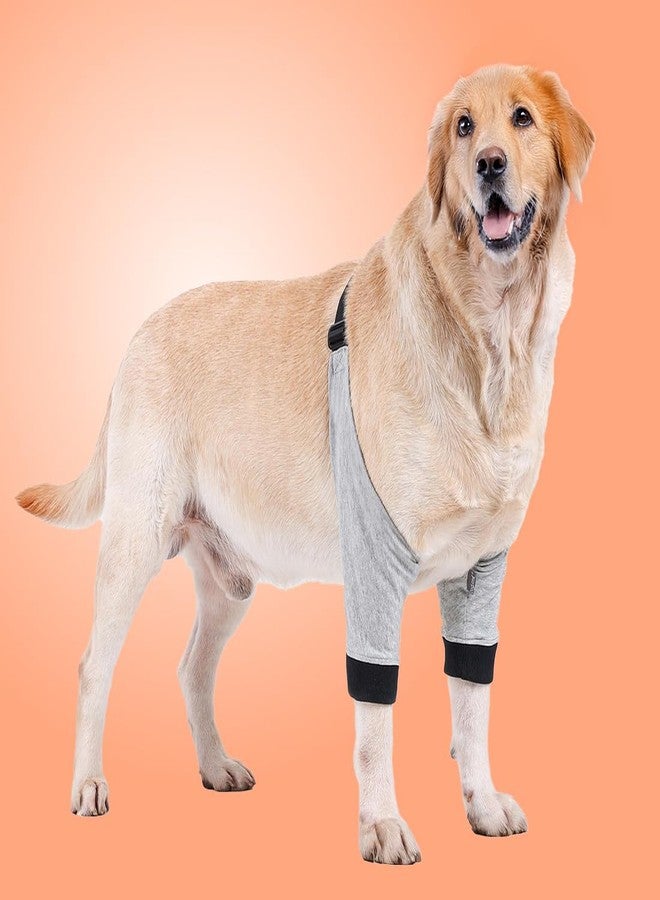 ZeroLuxury Dog Elbow Brace Pads (L & XL) | Soft Breathable Elbow Wrap for Large Breeds | Adjustable & Durable Elbow Sleeve (L) - Image 1